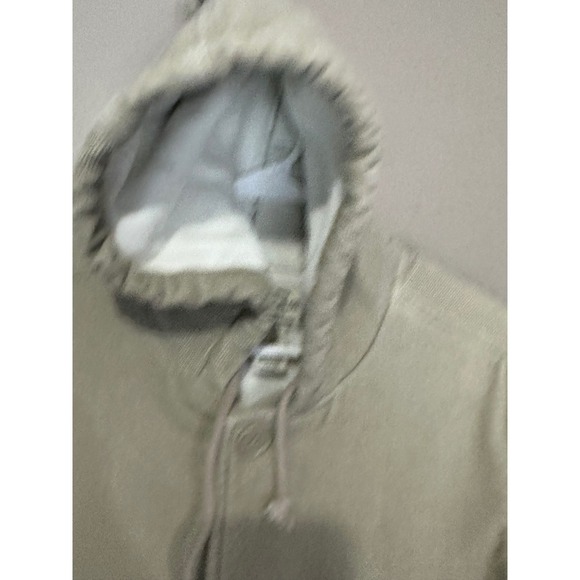 Vintage Polo Jeans Co Ralph Lauren Corduroy Hooded Trench Coat Khaki L G - Picture 8 of 8